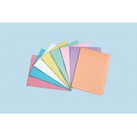 Plasdent Patient Bibs ( Patient Towels ) 2-Ply + Poly Back 13" x 18" (500pcs/box) - BLUE